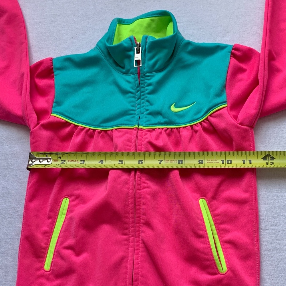 Nike Matching Set Tracksuit Hot Pink, Turquoise, Neon Yellow Pants & Jacket 4 - Picture 11 of 12